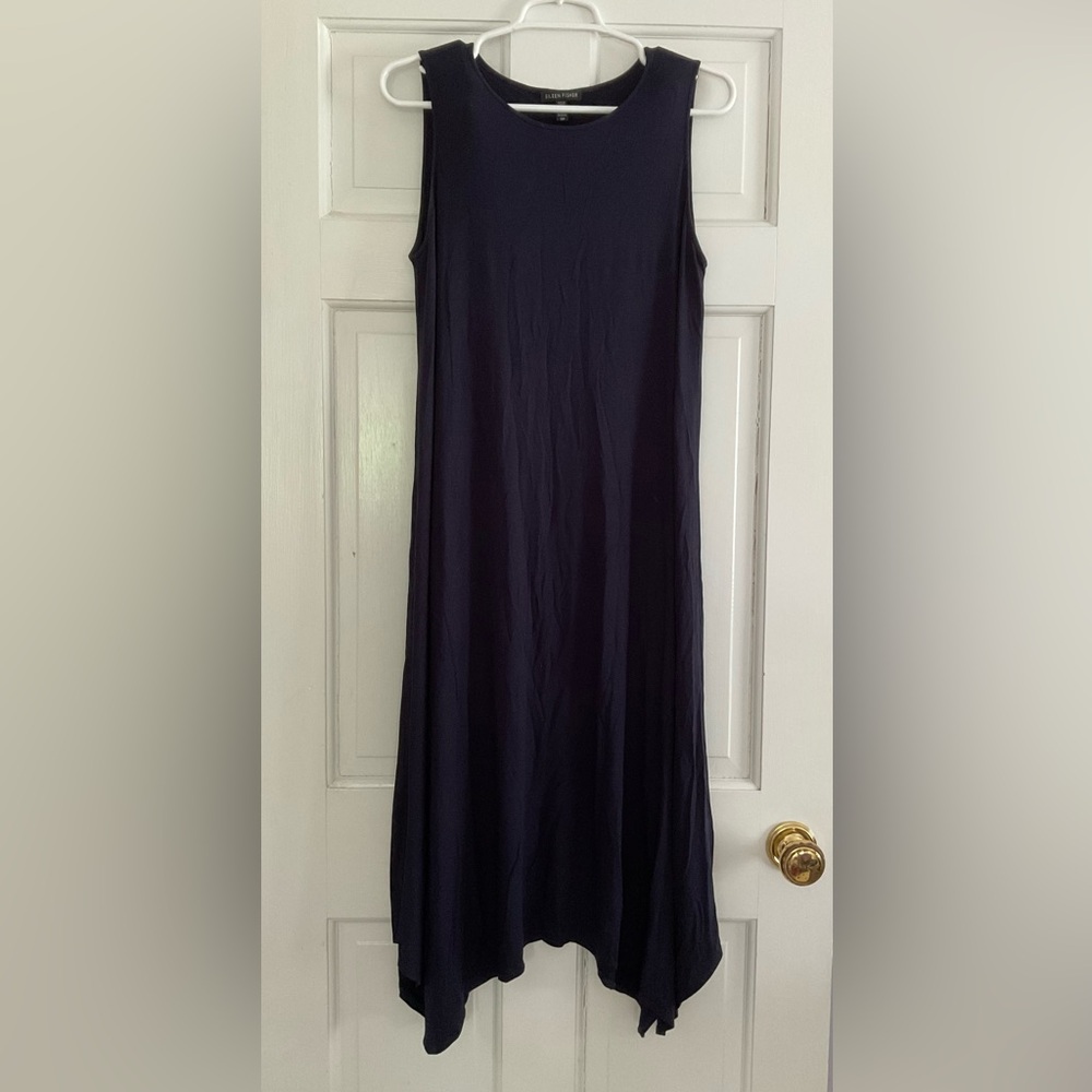 Eileen Fisher Navy Blue Dress